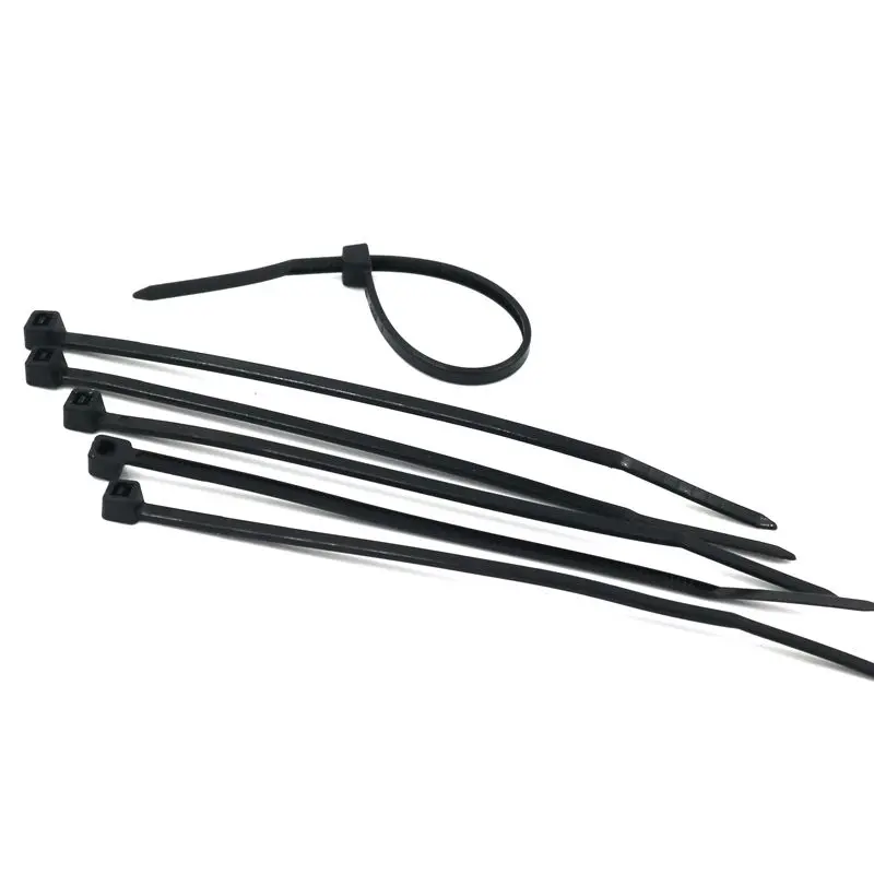 1000/500/250/200pc L 80mm-400mm Black Nylon Cable Ties Self-locking Snaps Strong Widen Plastic Industrial Cables Tie Wire Fixing