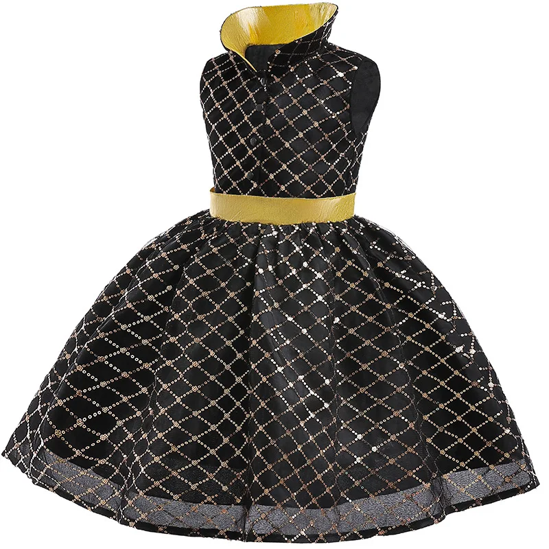 زي تنكري للأطفال من Wate Wade ، شعر مستعار للحريق ، فستان العنبر باللهب ، فساتين بياقة عالية ، حفلة هالوين ، فيلم جديد ، فتيات وفتيان