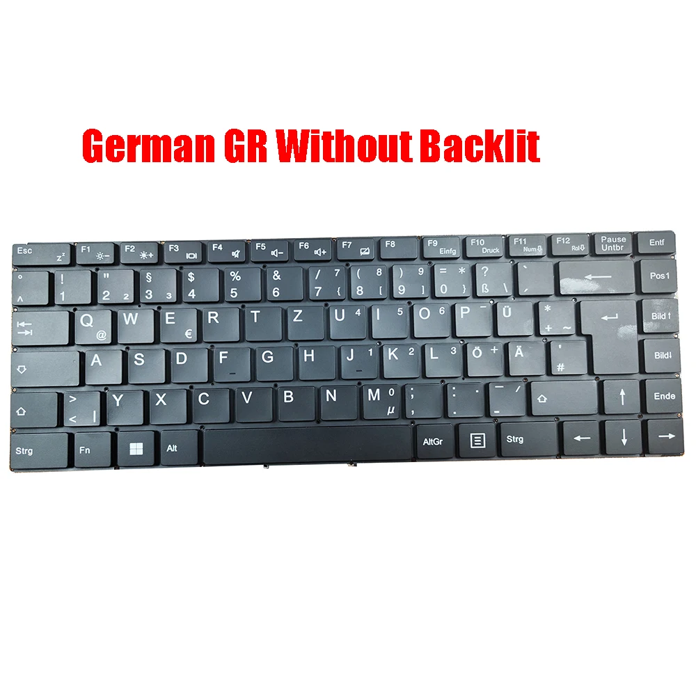 Laptop keyboard For MEDION AKOYA E14304 MD63780 Black German GR/France FR With Backlit