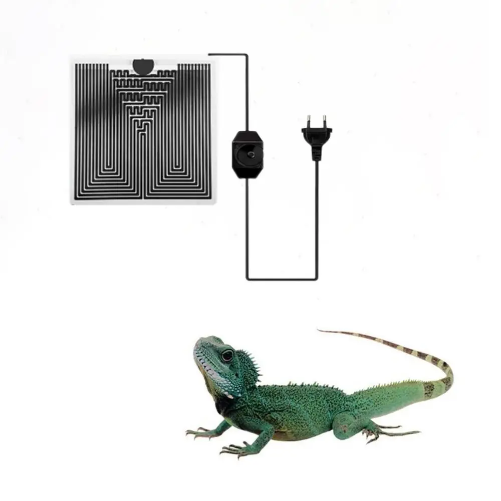 

5W/7W/14W/20W Climbing Pet Heating Pad Silicone Adjustable Terrarium Reptiles Heat Mat EU Plug with Temperature Controller