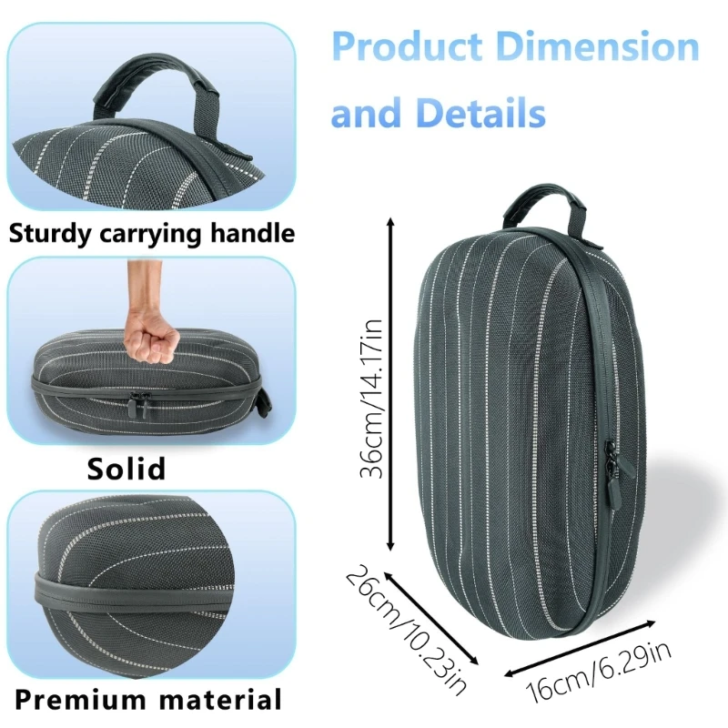 Glasses Travel Carrying Case for 4 Glasses Hard Protective Box