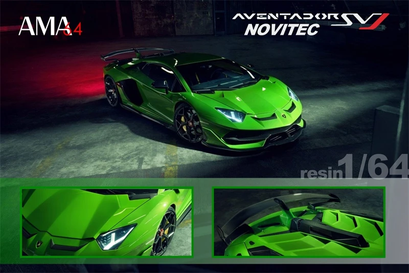 

1:64 Aventador SVJ LP770-4 Novitec Resin Collector's Vehicle Model Car