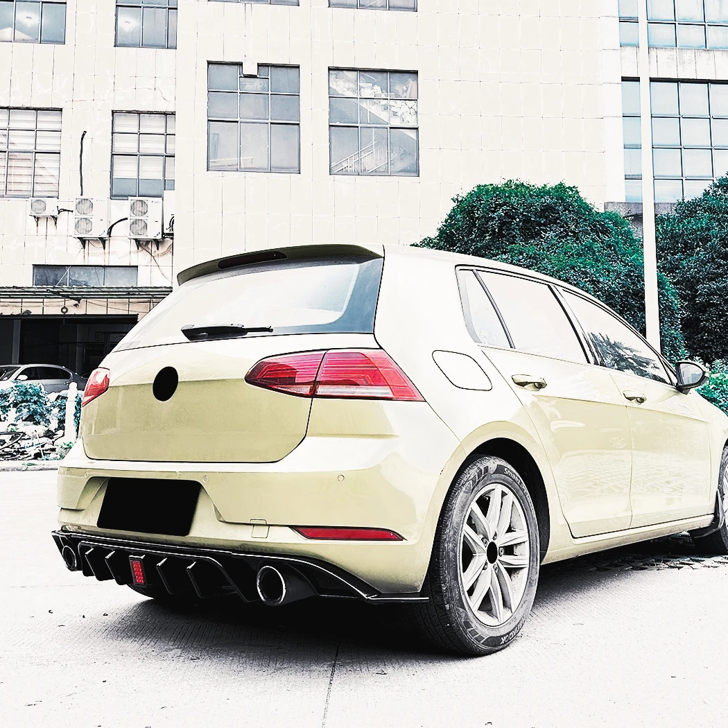 

Car Rear Bumper Spoiler Diffuser Tail Lip Trim Exterior Modification for Volkswagen Golf 7.5 Standard Edition GTI 2017 2018 2019