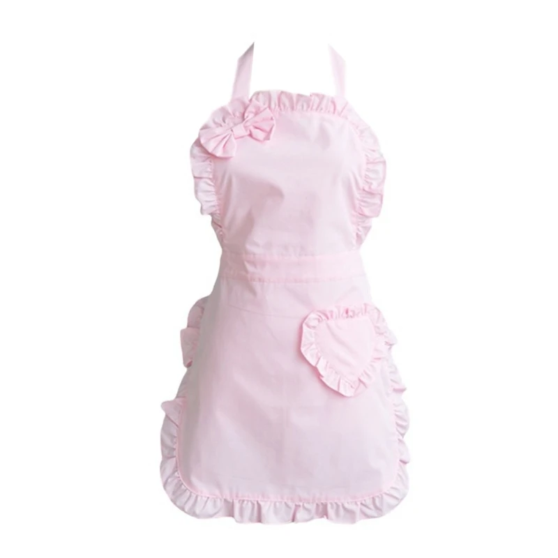 Retro Apron Cooking Aprons Princess Apron Maid Apron Ruffle Apron Women Kitchen Aprons Waitress Apron for Baking Serving