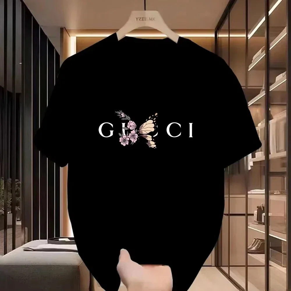 

2026 The Latest Summer Men's And Women's Printed T-shirt Pure Cotton Harajuku Designer Classic Breathable Oversized T-shirt