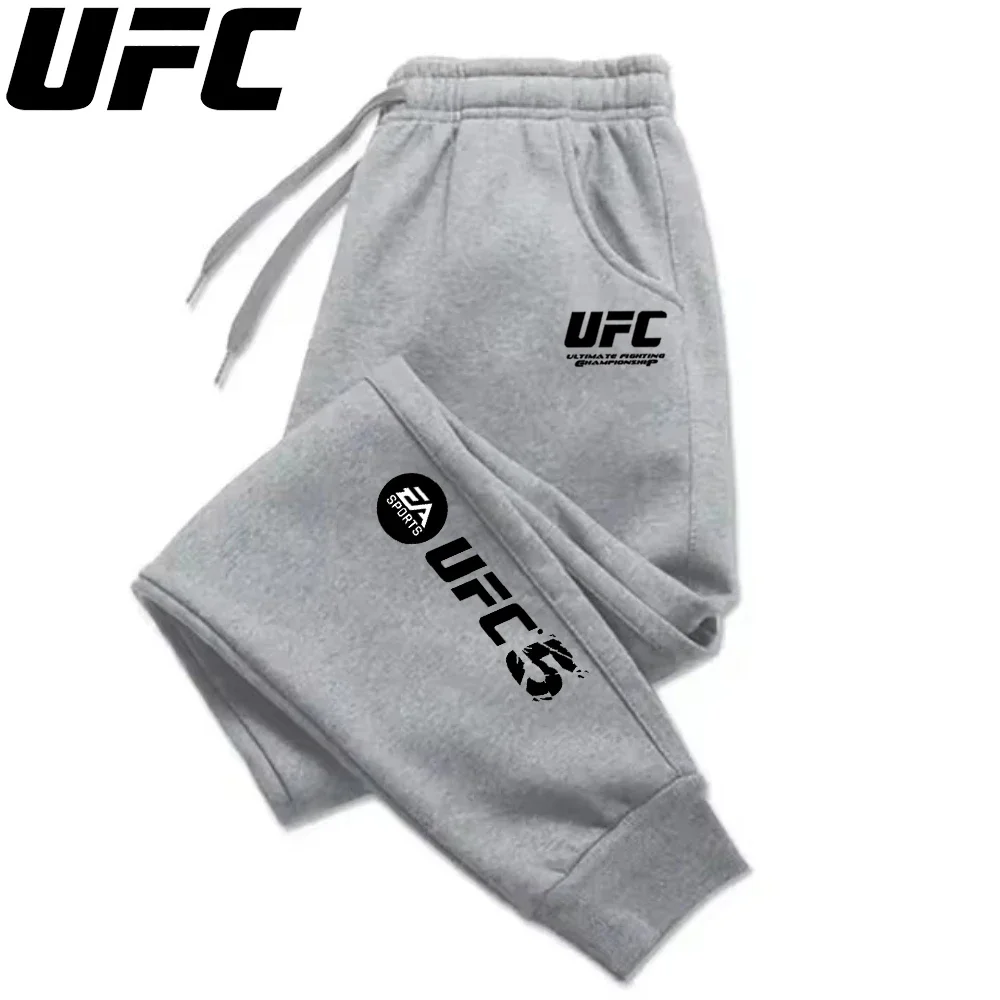 UFC رجل سراويل تقليدية الخريف الشتاء Sweatpants رياضة السراويل موضة بلون تجريب السراويل الطويلة الرجال تشغيل عداء ببطء الرياضة