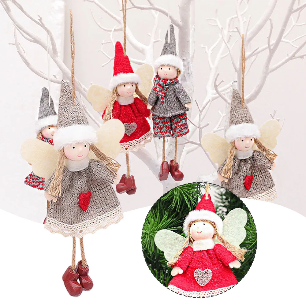 Angel-shape Pendant Of Christmas Delicate Stylish Indoors Hanging Artware For Decoration