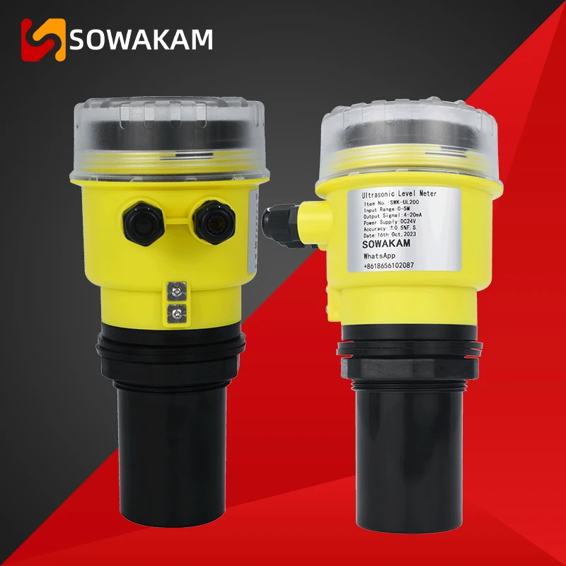 Ultrasonic Água Tanque Nível Medidor Sensor de Nível Ultrasonic 20m Alcance 420ma Rs485 Transmissor dc 24v 220v Fonte de Alimentação Swk-ul300a