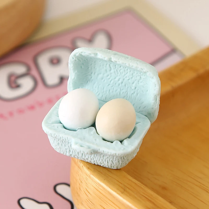 3 ボックスドールハウスシミュレーション卵ミニチュアミニ卵トレイドールハウスキッチンアクセサリーモデルおもちゃキッチン装飾