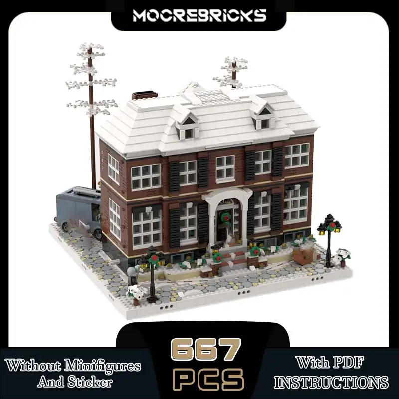 MOC-201294 Winter Village Series Modular Architecture Building Blocks Model House Bricks Toys Children's Desktop Display Gifts