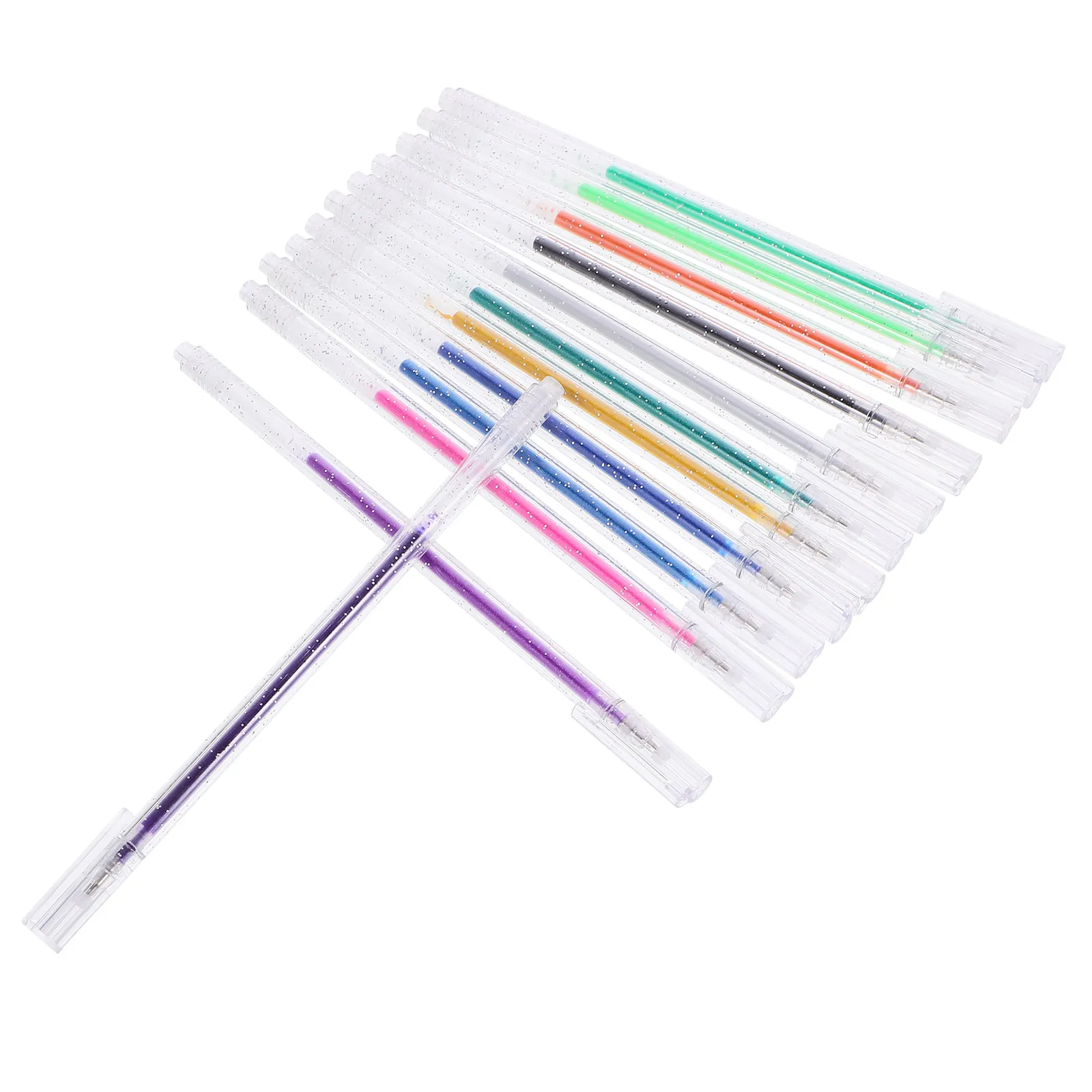 12 Stück Glitzer-Farbmarker, leuchtende Gel-Tintenstifte für Journaling, Schule, Büro, Kunstprojekte, kreatives Schreiben und Lernen