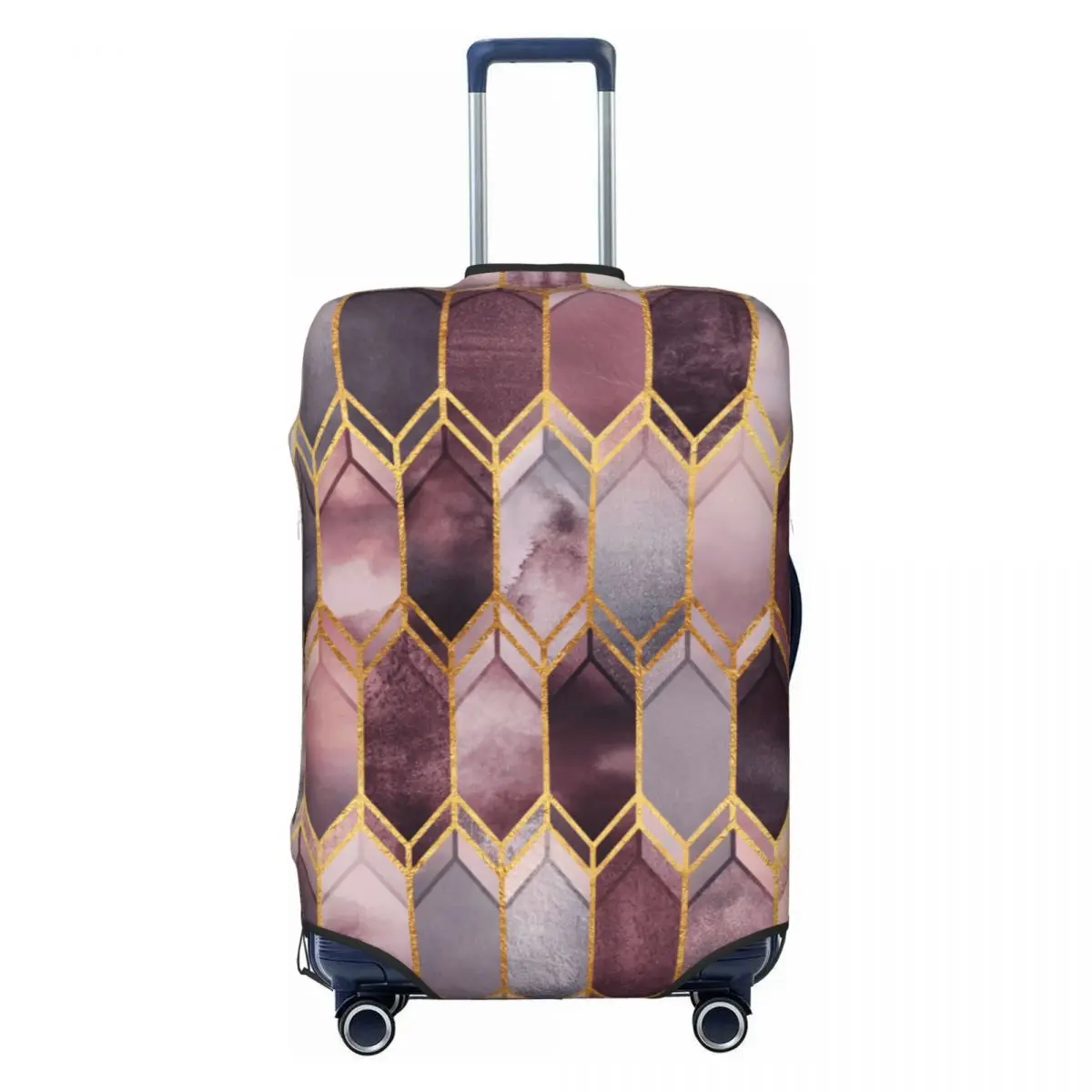 

Abstract Geometric Pattern Luggage Cover Elastic Travel Suitcase Protective Covers Fits 18-32 Inch