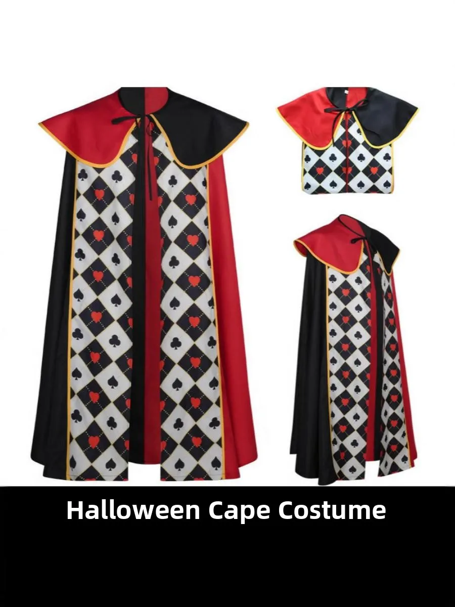 Nuevo Disfraz de Alicia en el País de las Maravillas 2025, Capa de la Reina Corazón Rojo, Suda con Capucha para Cosplay, ...
