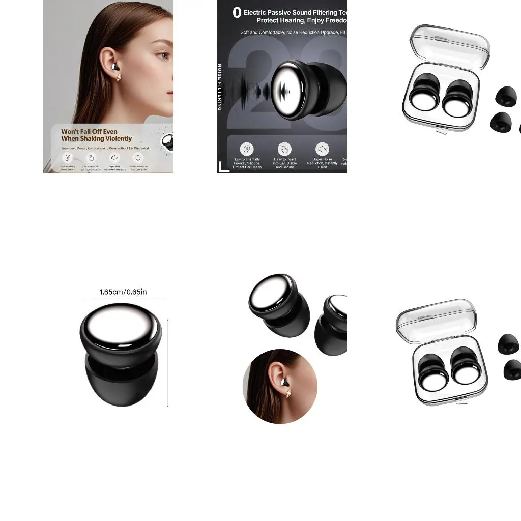  Quality Sound Blocking Earplugs Soft Silicone Design Ear Tip for Sleep Study