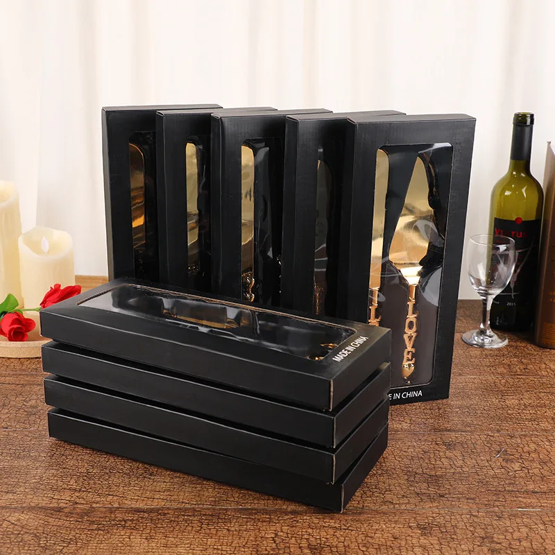 

European-style Light Luxury Golden Knife and Spatula Set Western Banquet Knife and Shovel Combination Cake Pizza Cutter