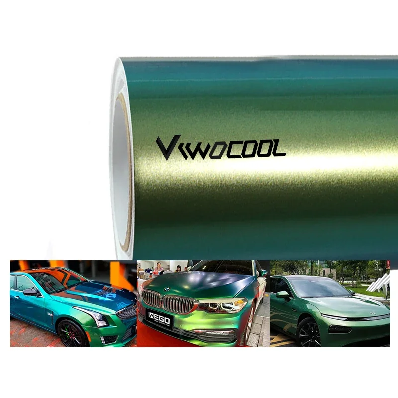 

2025 Guangzhou Car Color Change Film Viwocool Wholesale Chameleon Glossy Blue Purple Vinyl Wrap Car Color