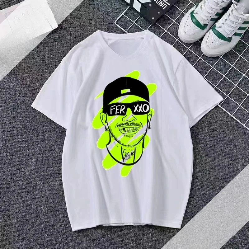 Summer Casual T Shirt Harajuku Loose Short Sleeve Tops Unisex Streetwear Tees Y2K Clothes Ferxxo Print Men T-shirts 2024