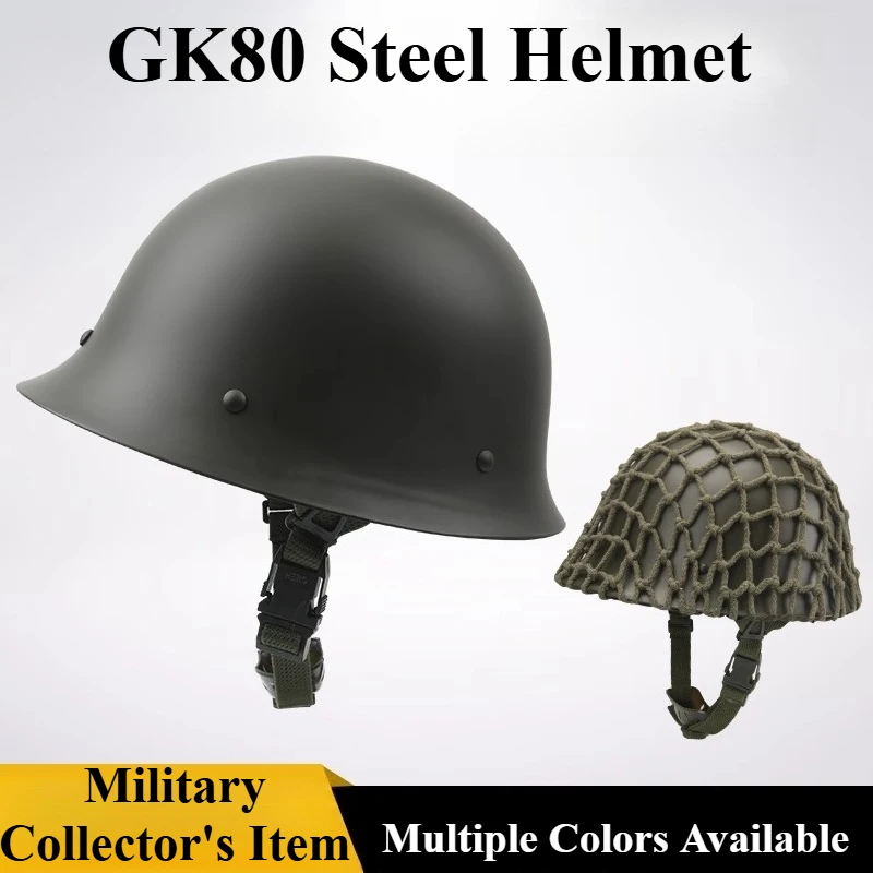 

Стальной шлем GK80, военный шлем для энтузиастов, подходит для езды на мотоцикле, тактическая тренировка, живая экшн-магазин CS