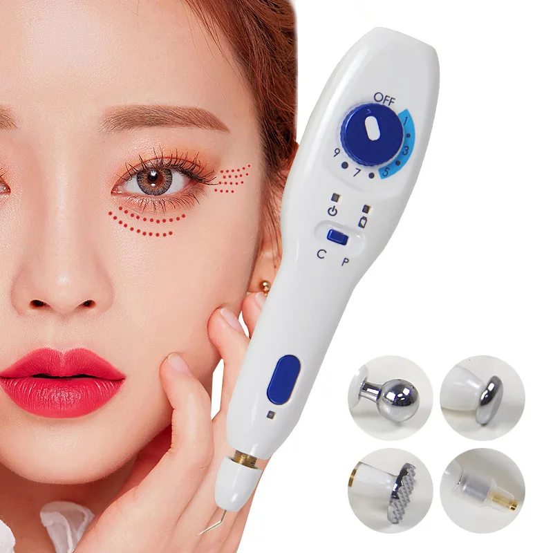 10Pcs 2nd Generatie Fibroblast Gebogen Koperen Naalden Plamere Plasma Pen Schoonheid Machine Spot Mol Rimpel Verwijderen Plasma Face Lift