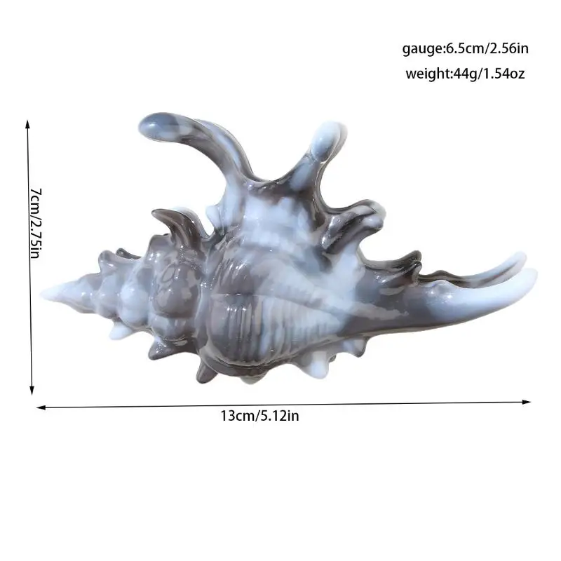 1Pcs Hair Claw Elegant Shark Clip Creative Conch Hairpin Colorful Gift For Summer Beach Headwear Hair Accessories