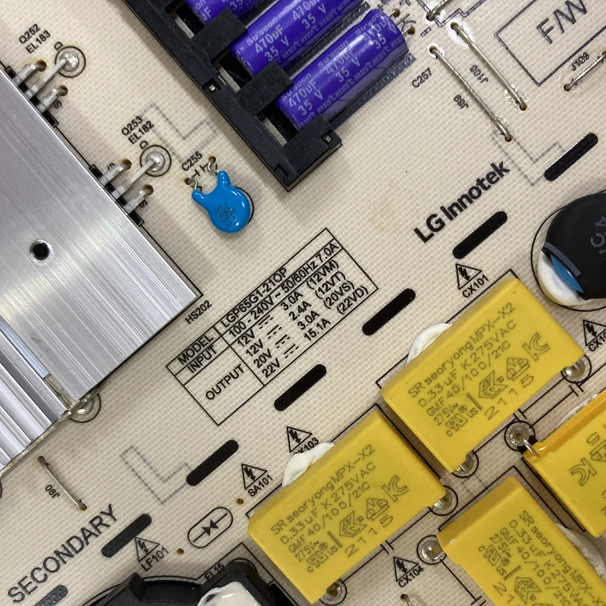 LGP65G1-21OP Power Board EAY65894511 EPCA50CB1A 3PCR02875A