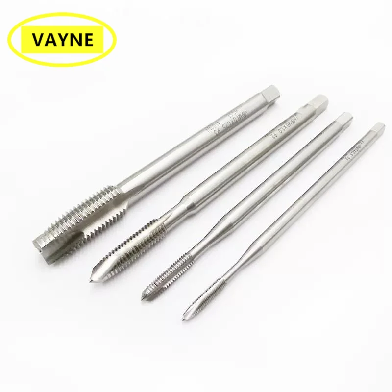 American Lengthening Spiral Pointed Tap For aluminum With Tin Machine UNC UNF0-80/6-32 10-24 3/8 5/16 X100L Screw Thread Tap
