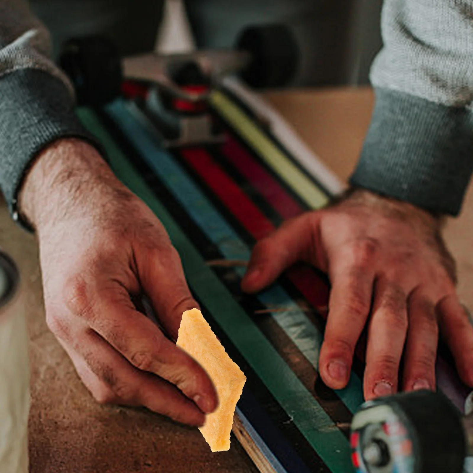 

10 шт., очиститель наждачной бумаги для скейтборда, резиновая ручка, очиститель ленты, прочный, износостойкий, многофункциональные принадлежности для скейтборда