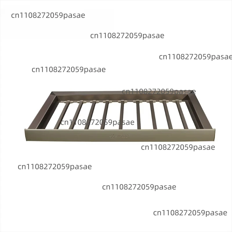 Home Furniture Hardware Accessories Wardrobe Sliding Pull Out Double Damper Track Detachable Trousers Rack with Door Mount
