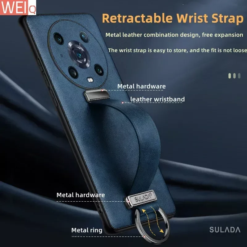 For Huawei Mate 50 Pro Case Magic4 SULADA tide cool bracket phone case suitable funda Mate 40 Pro  folding leather case