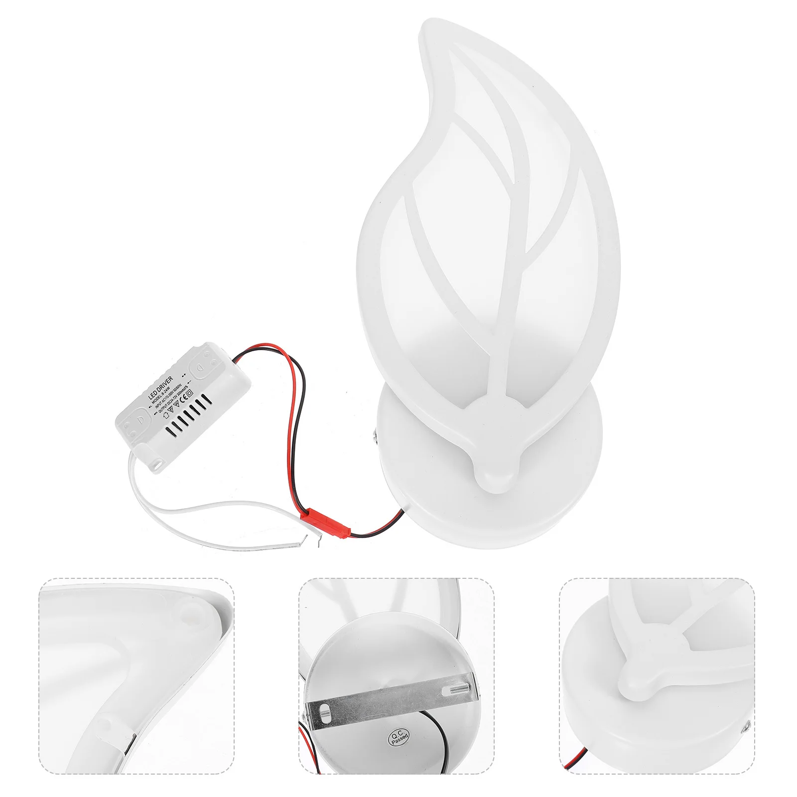 

1Pcs Wall Lamp Leaf Designed Simple Style Bedside Light Indoor Decorative Wall-Mounted Lamp for Bedroom Use Bedside Light