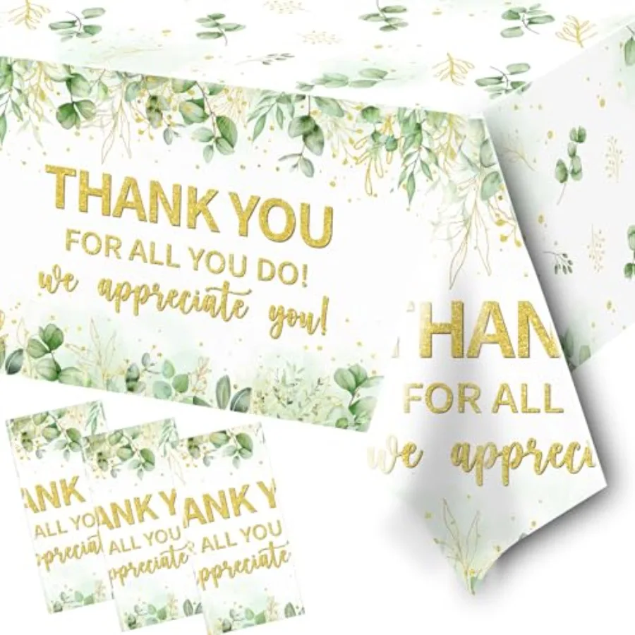 3 حزمة حكيم الأخضر شكرا لك مفرش المائدة الأوكالبتوس التقدير الزينة شكرا لك على كل ما تفعل مفارش المائدة حكيم الأخضر نحن أ #1