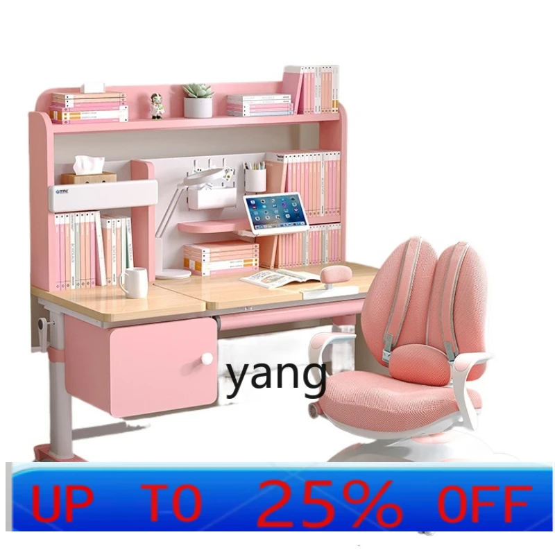 CX Children's Learning Writing Table and Chair Suit Posture Correction Elementary School Girl Adjustable
