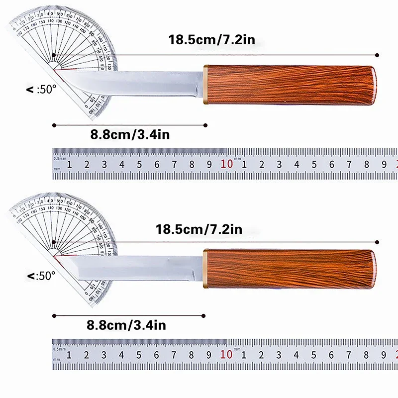 High-end Kitchen Knives Double Knife 2in1 Knife Double Blade Combination Meat Cleaver Peeling Barbecue Fishing Cutting Tools image 6