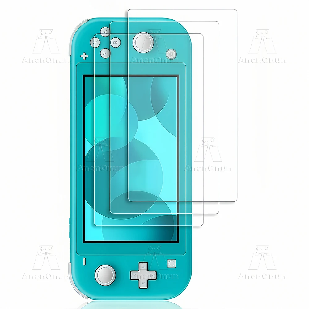 Shatterproof Tempered Glass for Switch Lite Anti-Scratch Anti-Fingerprint 9H Hardness 2.5D Curved Edge Ultra HD Screen Protector