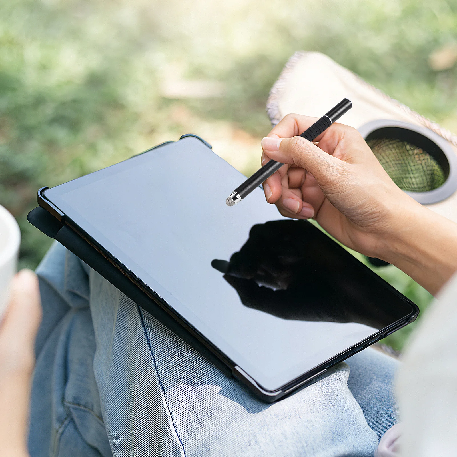 

10pcs Capacitive Stylus Tips High Precision Electroplated Replacement Caps For Touch Screen Devices Fiber Tip Set Compatible