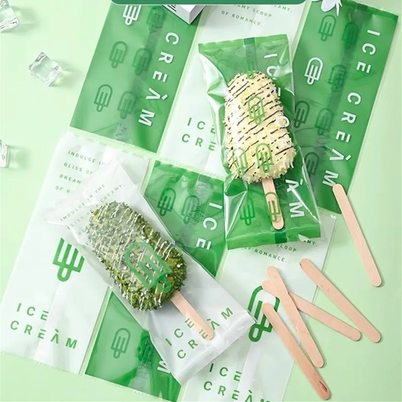 100 Stück DIY handgemachte Eis Süßigkeiten Milch Taffy Wrapper Maschine Versiegelung beutel Neujahr Geschenk Gebäck Verpackung – Detail 2