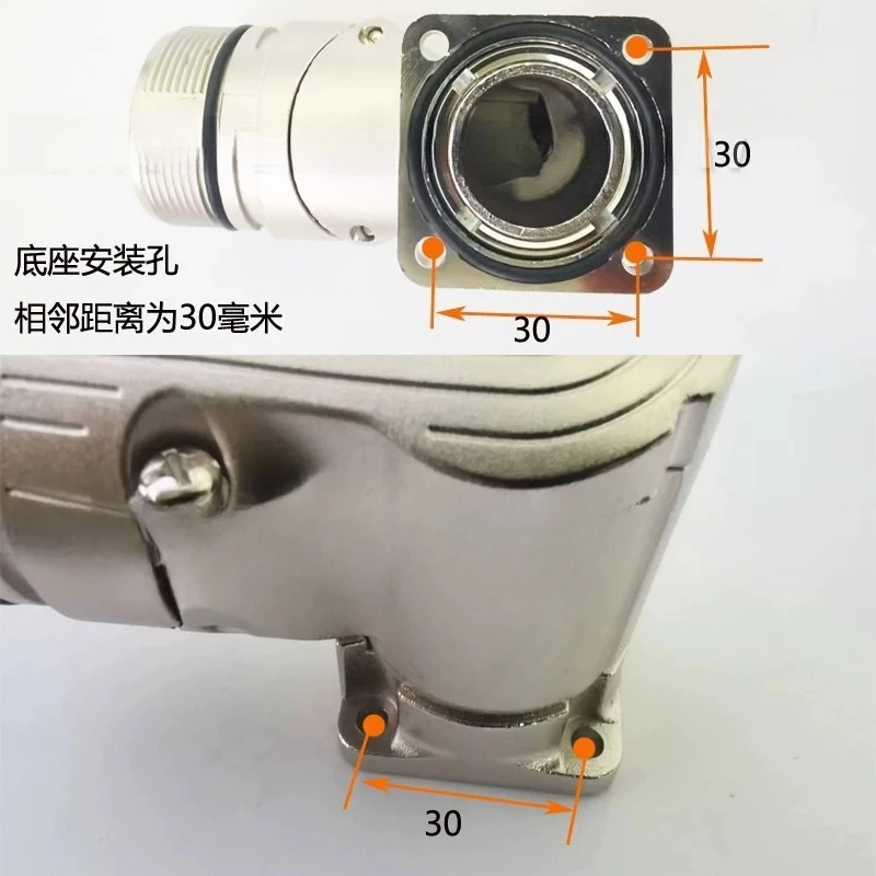 

M40 8-Pin Curved Male & 6-Hole Straight Female Connector, Servo Power Head Cable 6FX2003-0LU10