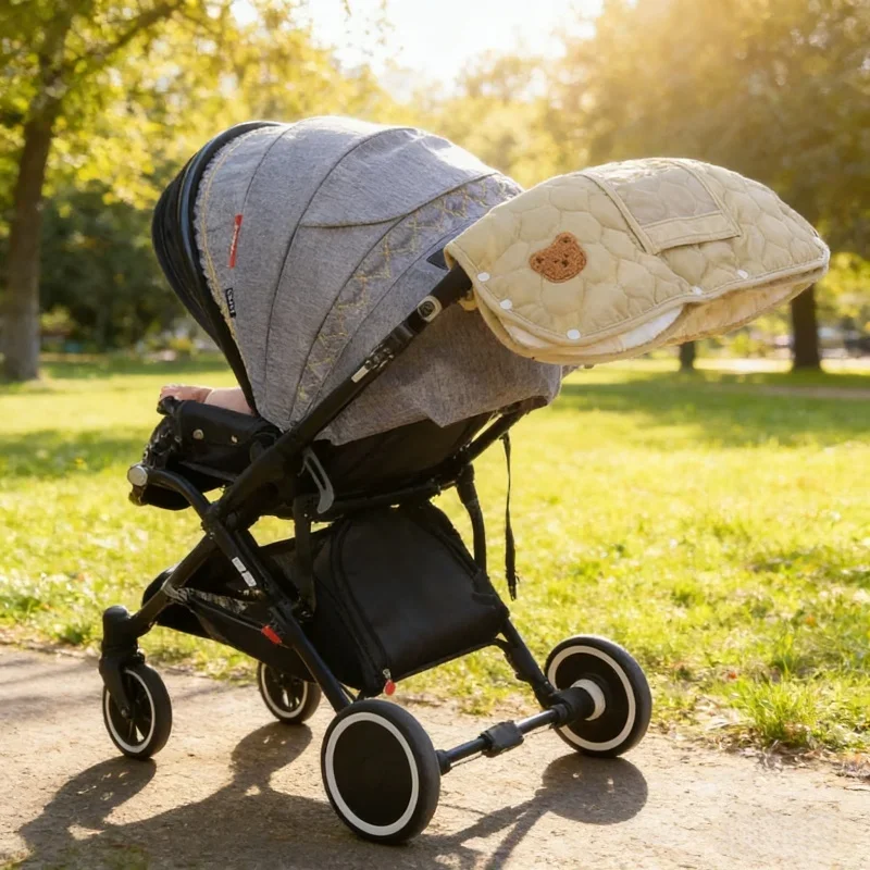 

Детские теплые перчатки из полиэстера с мультяшным медведем, утолщенные ветрозащитные дышащие перчатки, портативные легкие водонепроницаемые аксессуары для колясок