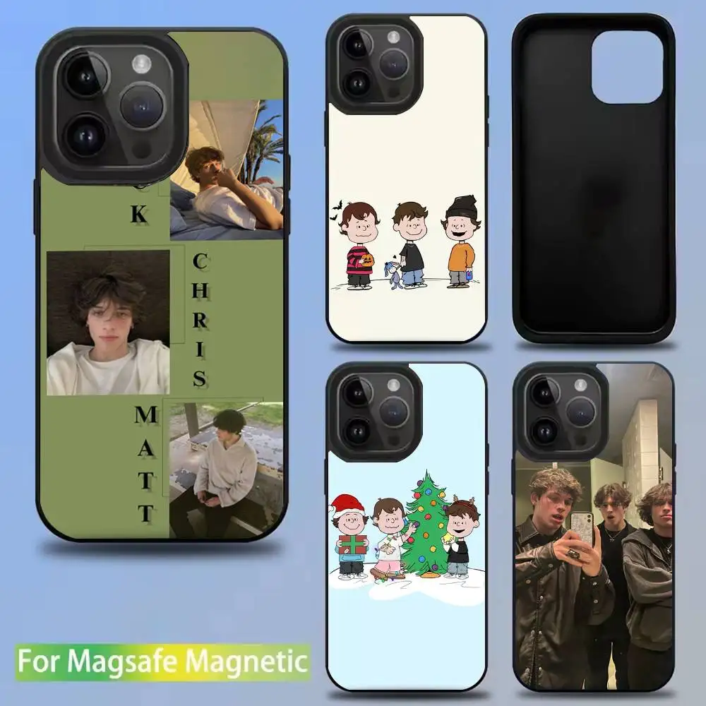 

S-Sturniolo T-Triplets Singer Phone Case For iPhone 16,15,14,13,12,11,Pro,Max,Plus,Mini,SE Magsafe Magnetic Wireless Charging