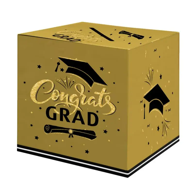 

Box For Graduation Cards Doctoral Hats Design Classmate Message Box Graduation Season Message Box 2025 Graduation Decorations