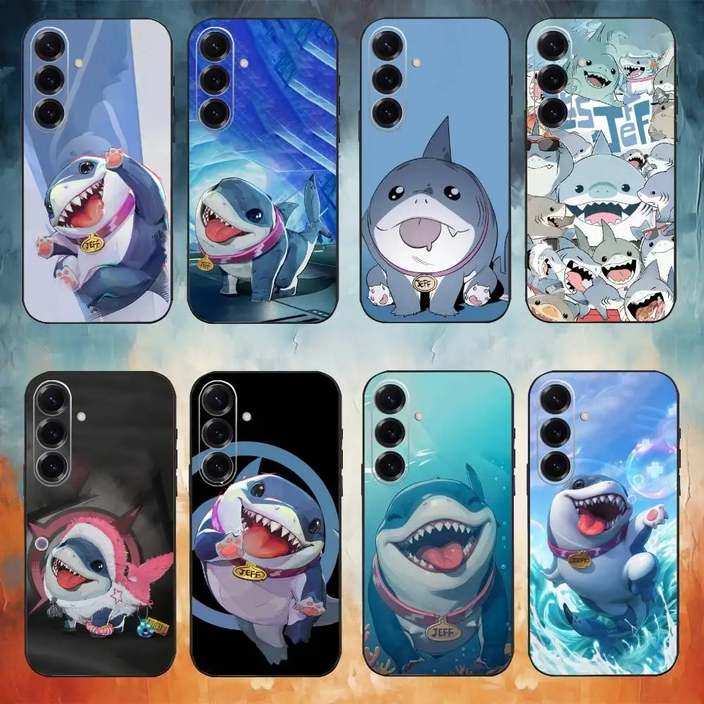 

J-Jeff The Land Shark Phone Case For Samsung Galaxy A73,A72,A71,A70,A53,A52,A51,Others Soft Black Cover