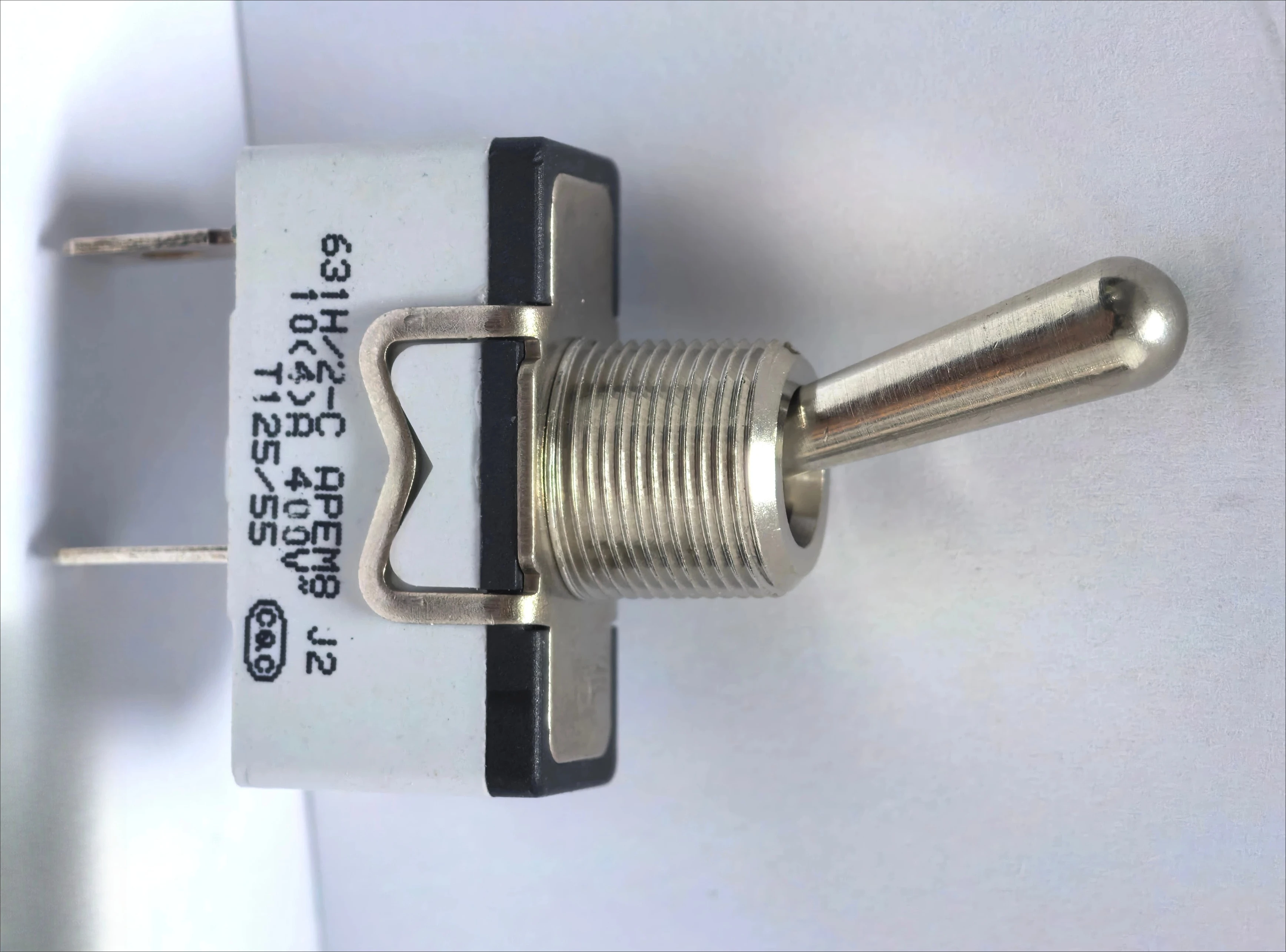 For 631h/2-c high current toggle switch metal handle rocker switch 2 feet 2 positions self-locking