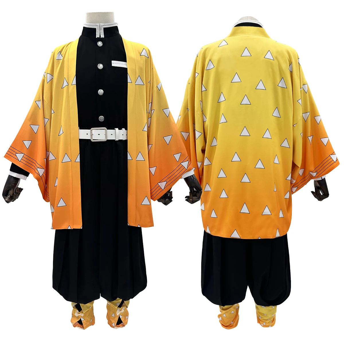 HOLOUN Anime Cosplay Costume Tomioka Giyuu Kamado Tanjirou Iguro Obanai Tokitou Muichirou Haori Embroidery Top Pants Halloween view 4