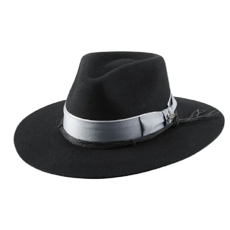 Wool Wide-brimmed Denim Vintage Jazz Hat European And American Hot-selling Autumn And Winter Felt Hat