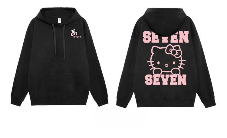 American style cute Hello Kitty Cartoon Anime periphery Men\'s and women\'s hoodies Spring and Autumn Couple\'s clothing hoodie