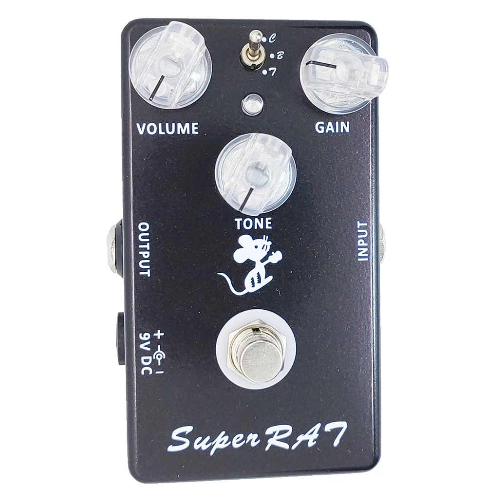 

Mosky Guitar Effect Pedal Super RAT Distortion Effects Processors Hand-Made 3 Mode Effects Classic Rat Boost Preamp Pedal Bass