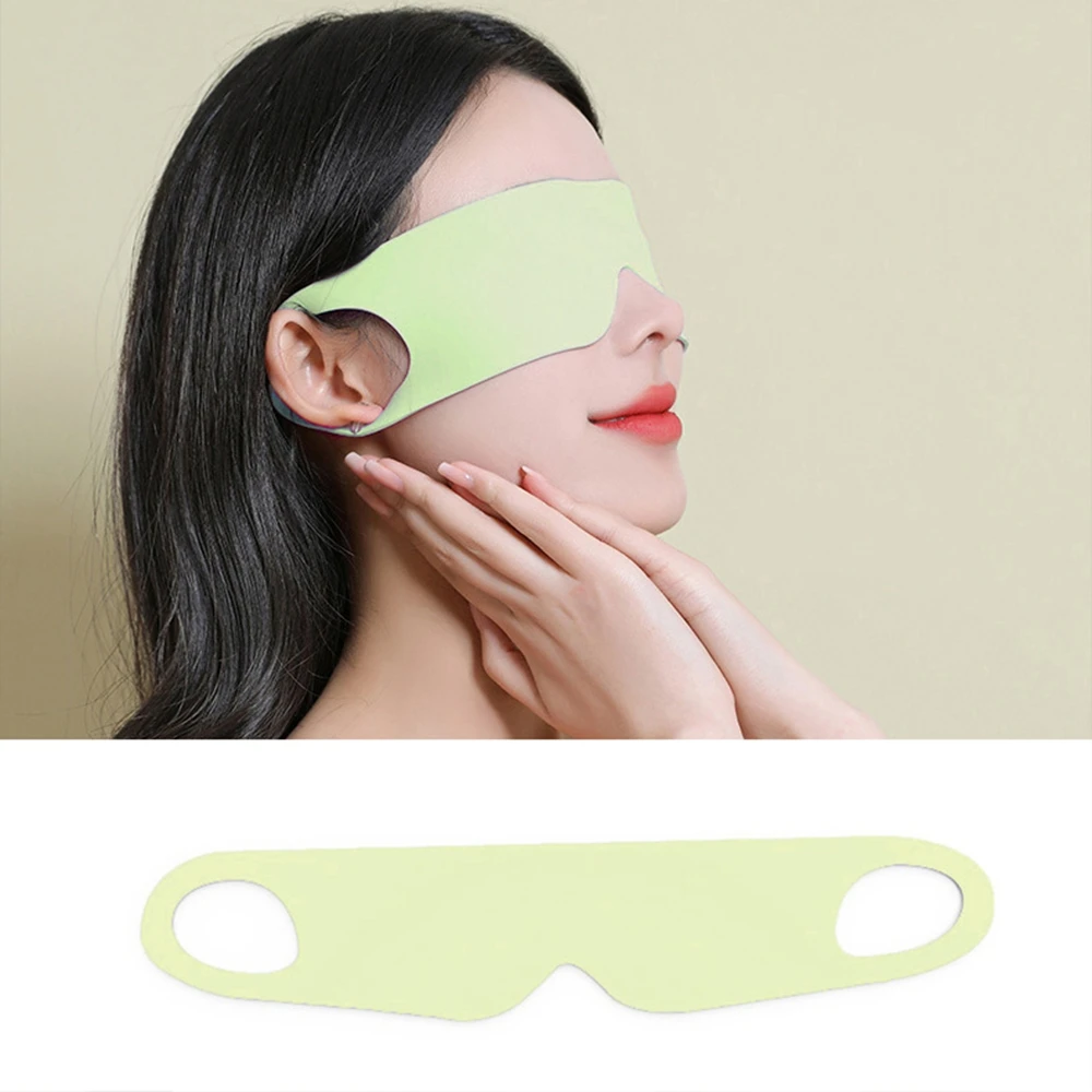 Shading, Skin-Soft, Smooth, Lightweight Summer Breathable Eye Mask With Elastic Ear Loops Suitable For Multiple Uses.
