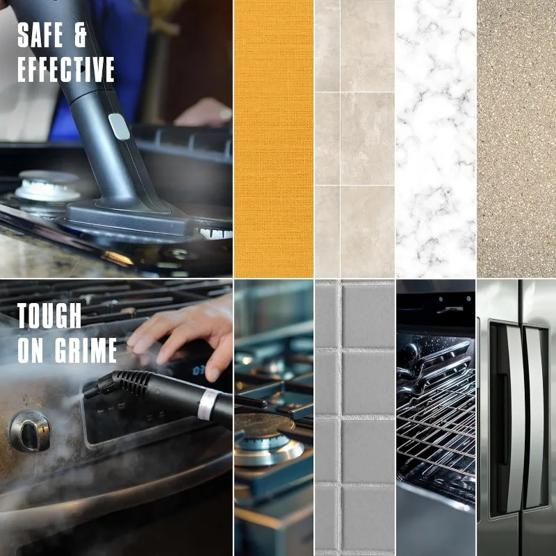 McCulloch MC1275 Heavy-Duty Steam Cleaner with 18 Accessories, Extra-Long Power Cord, Chemical-Free Pressurized Cleaning