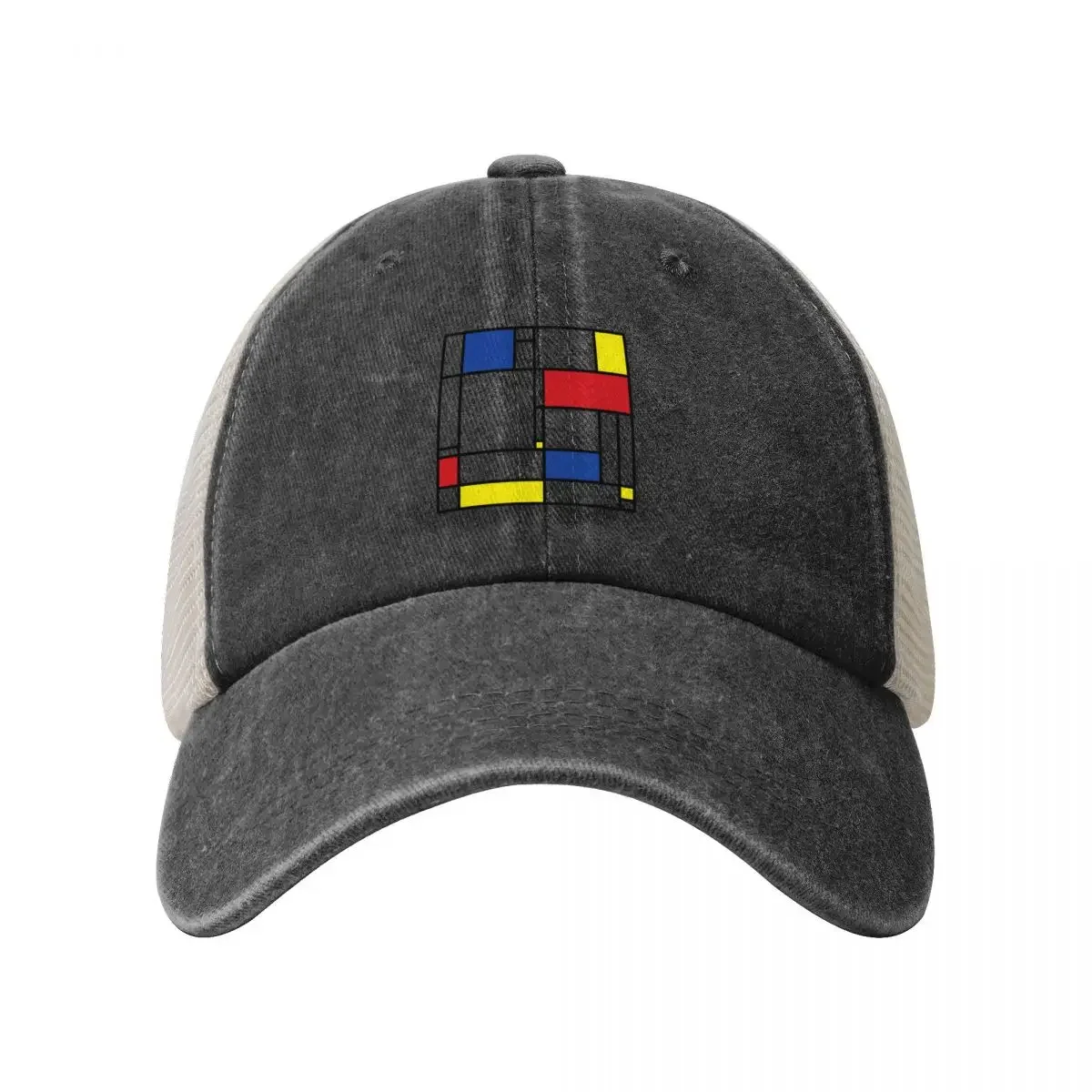 Mondrian Minimalist De Stijl Modern Art ? fatfatin Baseball Cap Anime Hat Golf Cap Golf Women Men's