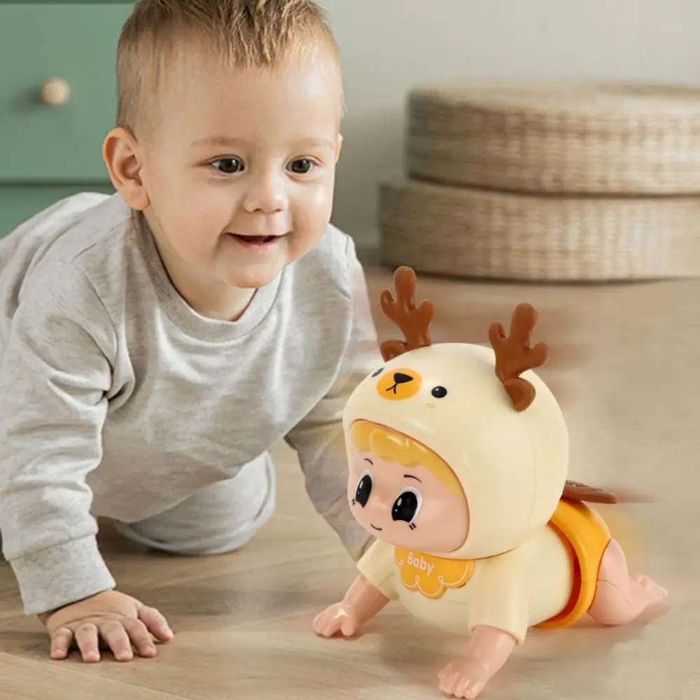 Guida elettrica strisciante per bambini Giocattoli Educazione precoce Imparare a salire Suono Camminare Giocattolo per bambini Musica Giocattoli per bambini striscianti sensoriali